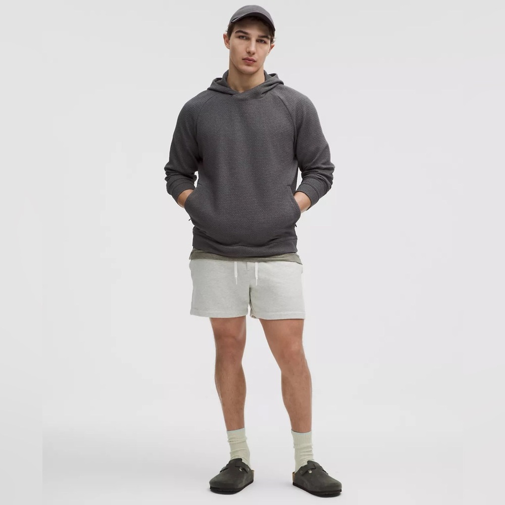 Lululemon at ease hoodie Textured Double-Knit Cotton Hoodie